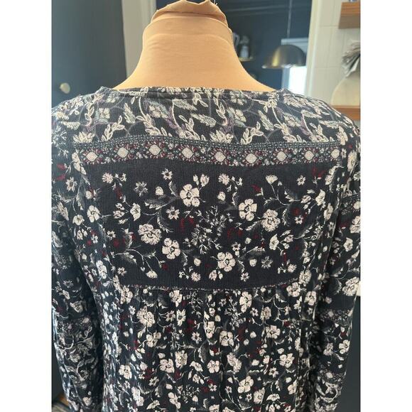 Knox Rose embroidered patchwork peasant boho midi dress poet romantic - Picture 5 of 7